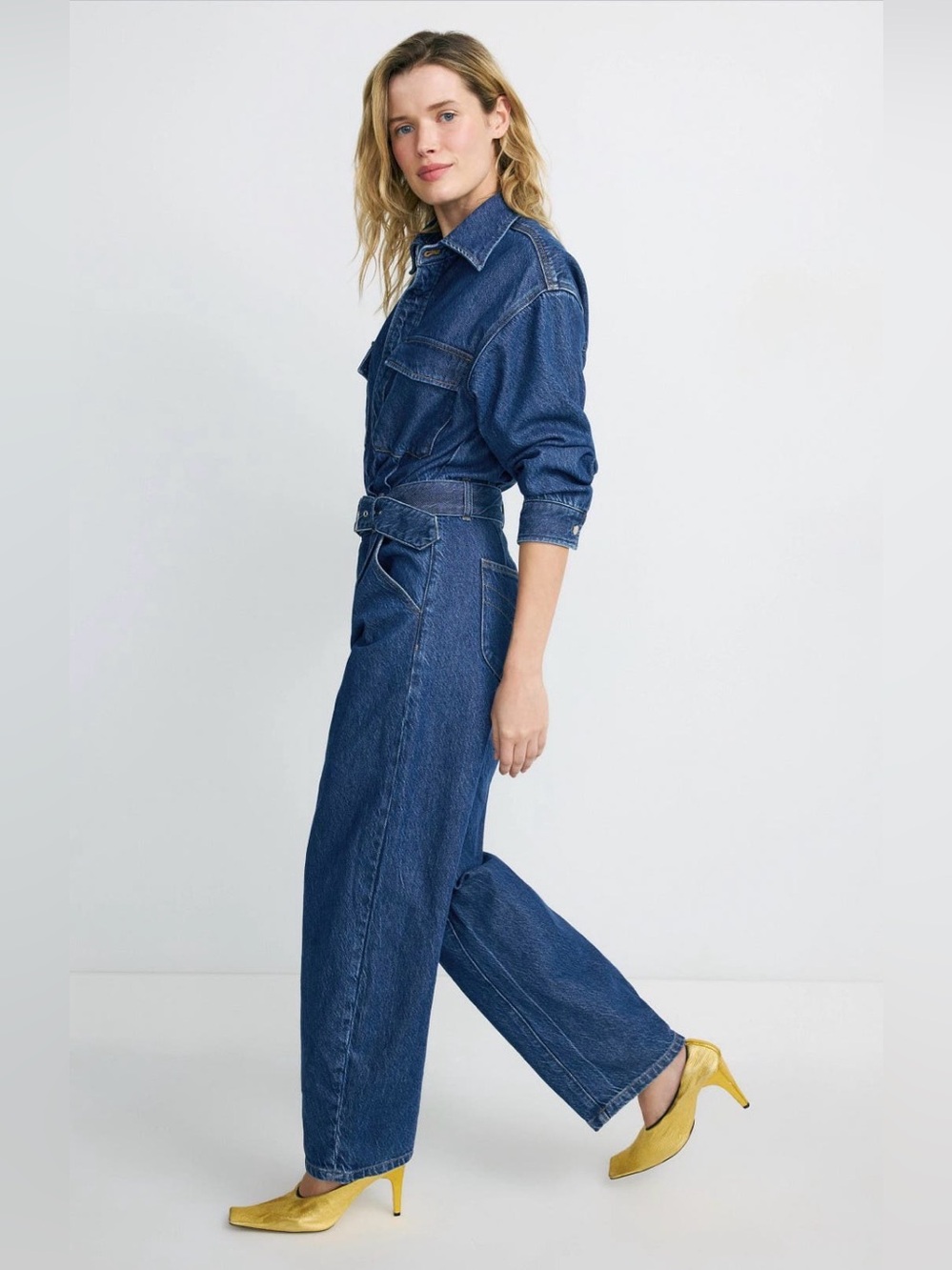Rolla’s Denim Barrel Jumpsuit - size XL - NWOT - Picture 3 of 6